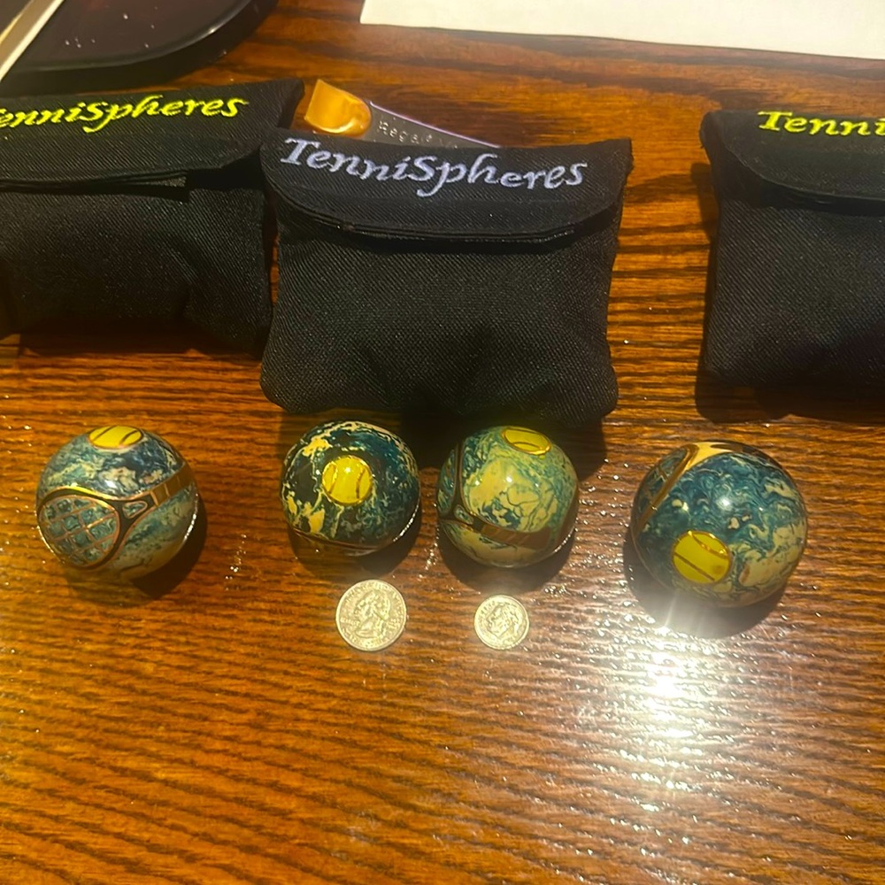 Tennis Spheres - Stress Balls (no chime) - Tennis Gift